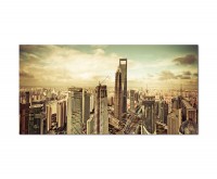 120x60cm Shanghai Gebäude Stadt Turm