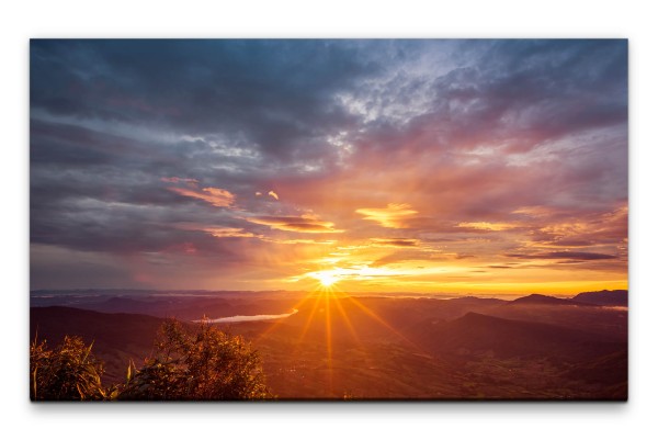 Bilder XXL Sonnenstrahlen Wandbild auf Leinwand