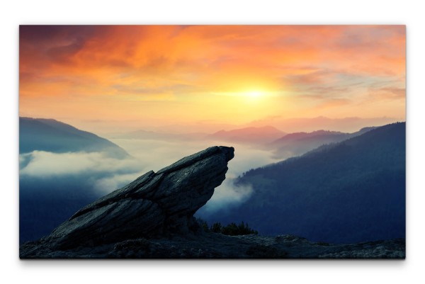 Bilder XXL Berglandschaft Wandbild auf Leinwand