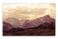 Bilder XXL Italienisches Bergmassiv Wandbild auf Leinwand