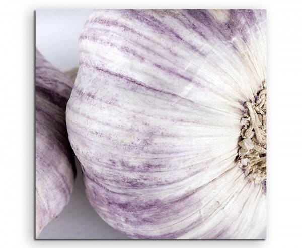 Food-Fotografie – Knoblauch auf Leinwand