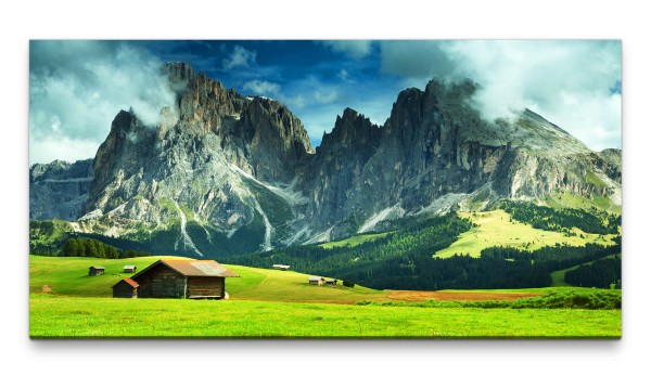 Bilder XXL Auf der Alm 50x100cm Wandbild auf Leinwand