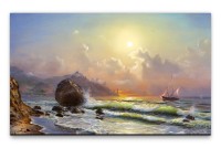 Bilder XXL Gemälde Meer Wandbild auf Leinwand