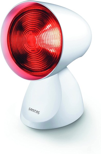SANITAS SIL 16 Infrarotlampe 150 W zur Behandlung von Erkältungen und Muskelverspannungen - Wärmestrahler, Infrarotlampe, Medizinprodukt, Rotlicht 