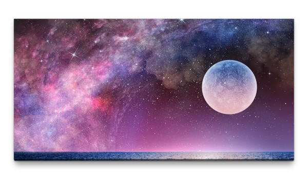 Bilder XXL Meeresgalaxie 50x100cm Wandbild auf Leinwand