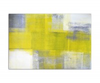 120x80cm Kunst Malerei grau/gelb abstrakt