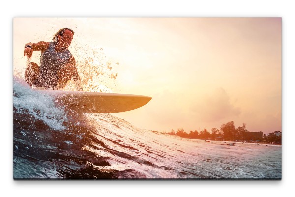 Bilder XXL Surfer Wandbild auf Leinwand