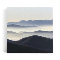 Berge Gebirge Bergkette Natur Nebel Landschaft