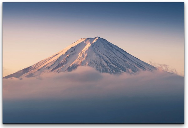 Mount Fuji in Wolken Wandbild in verschiedenen Größen