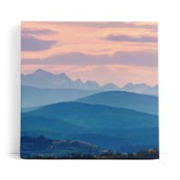 Gebirge Berglandschaft Sonnenuntergang Hügel Blau