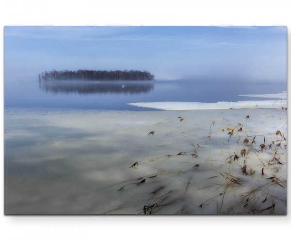 Nebliger Morgen - Leinwandbild