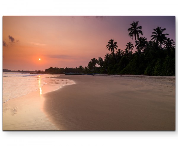 Tropical Beach  Sonnenuntergang am Meer - Leinwandbild