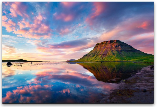 Landschaft Berg und Wasser Wandbild in verschiedenen Größen