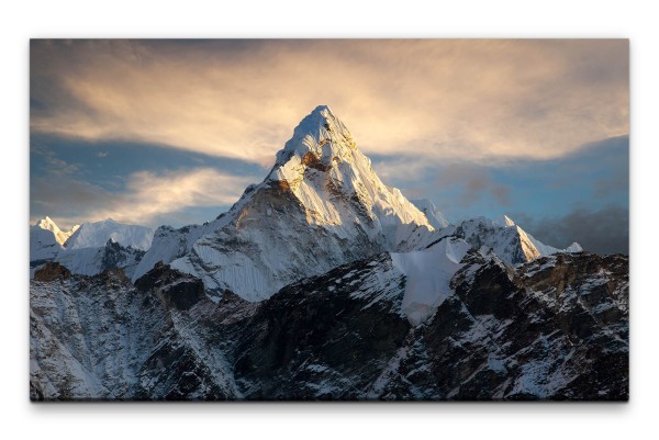 Bilder XXL Schneeberge Wandbild auf Leinwand