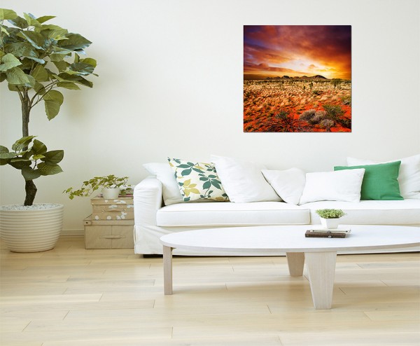 80x80cm Australien Landschaft Sonnenuntergang