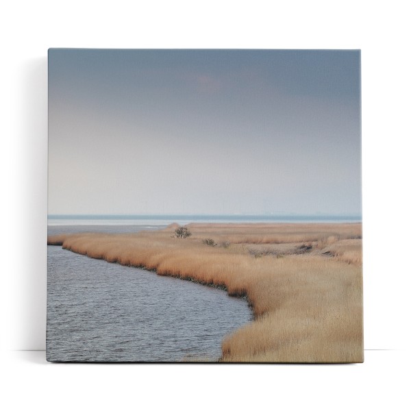 Dollart Bucht Holland Meer See Horizont Kunstvoll