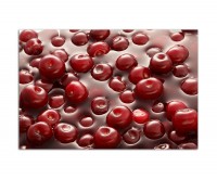 120x80cm Kirschen Früchte Obst Wasser