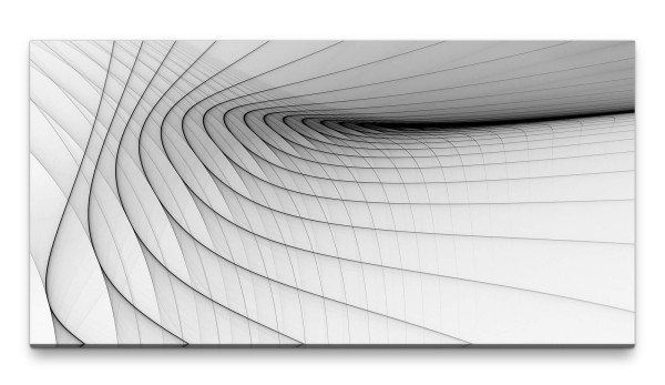 Bilder XXL Geometrische Linien auf hellem Hintergrund 50x100cm Wandbild auf Leinwand