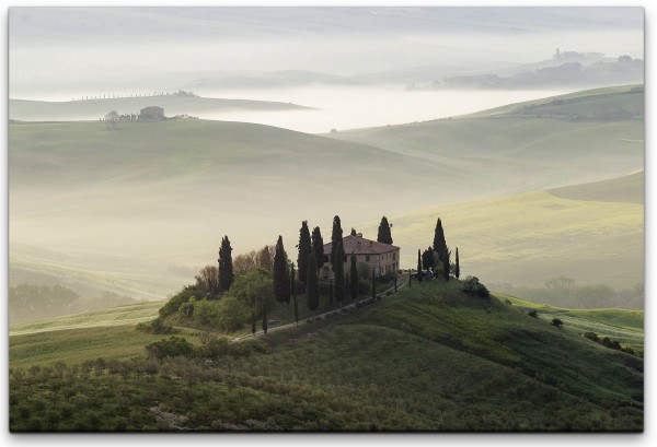 Toscana Panorama Wandbild in verschiedenen Größen