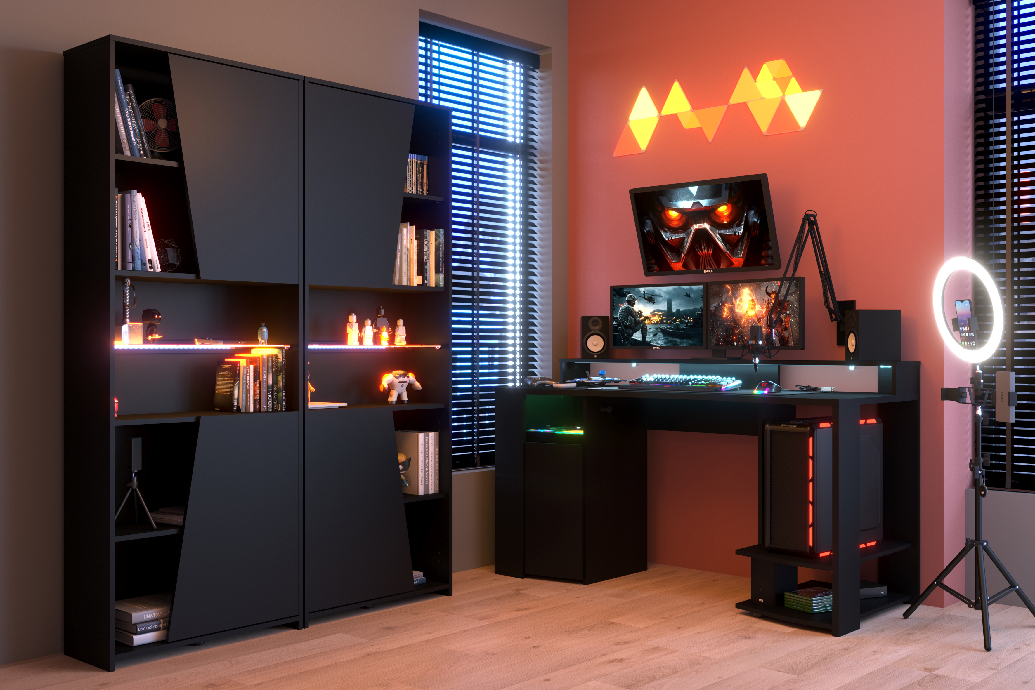 Jugendmöbel Gaming von Parisot in Schwarz Gamingzimmer