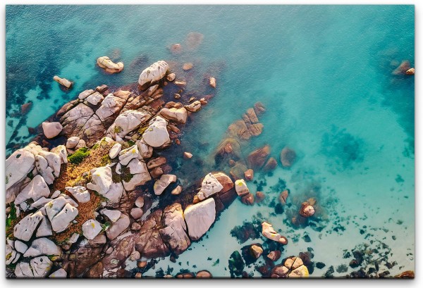 Felsen am Meer Wandbild in verschiedenen Größen