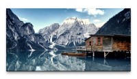 Bilder XXL Dolomiten in den Alpen 50x100cm Wandbild auf Leinwand