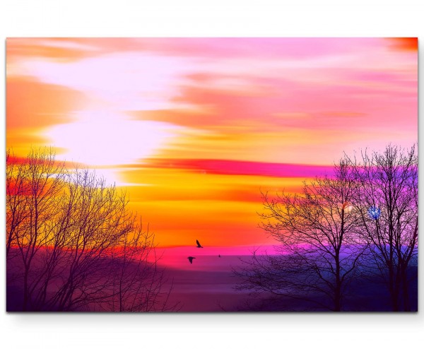 Farbenfroher Sonnenuntergang - Leinwandbild