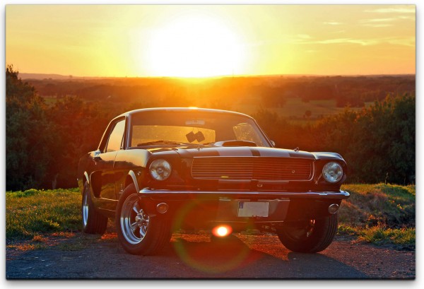 Ford Mustang 1966 Wandbild in verschiedenen Größen