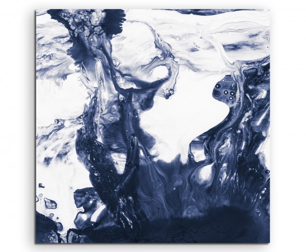 Naturfotografie Blaues Wasser in Bewegung auf Leinwand exklusives Wandbild moderne Fotografie für
