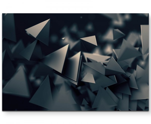 3D Dreiecke modern - Leinwandbild