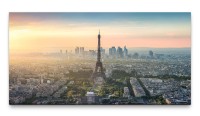 Bilder XXL Pariser Eiffelturm 50x100cm Wandbild auf Leinwand