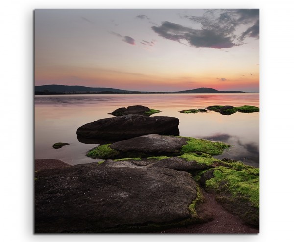 Landschaftsfotografie  Sonnenaufgang bei Tschernomorez, Bulgarien auf Leinwand exklusives Wandbild