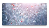 Bilder XXL Winterblumen 50x100cm Wandbild auf Leinwand