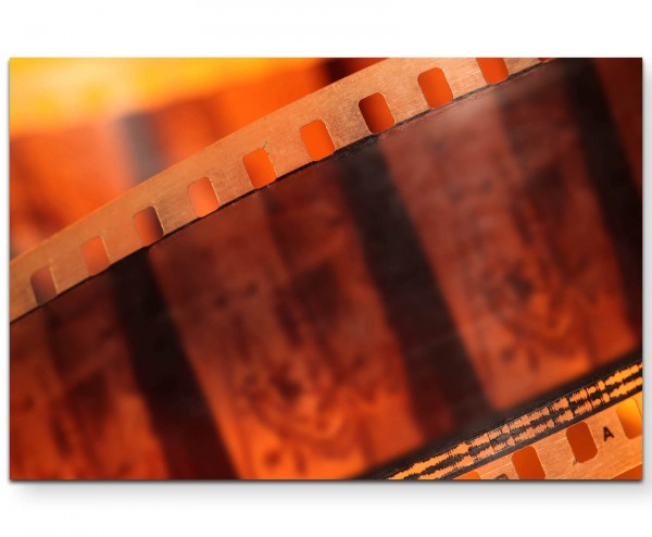 Retro Filmstreifen - Leinwandbild