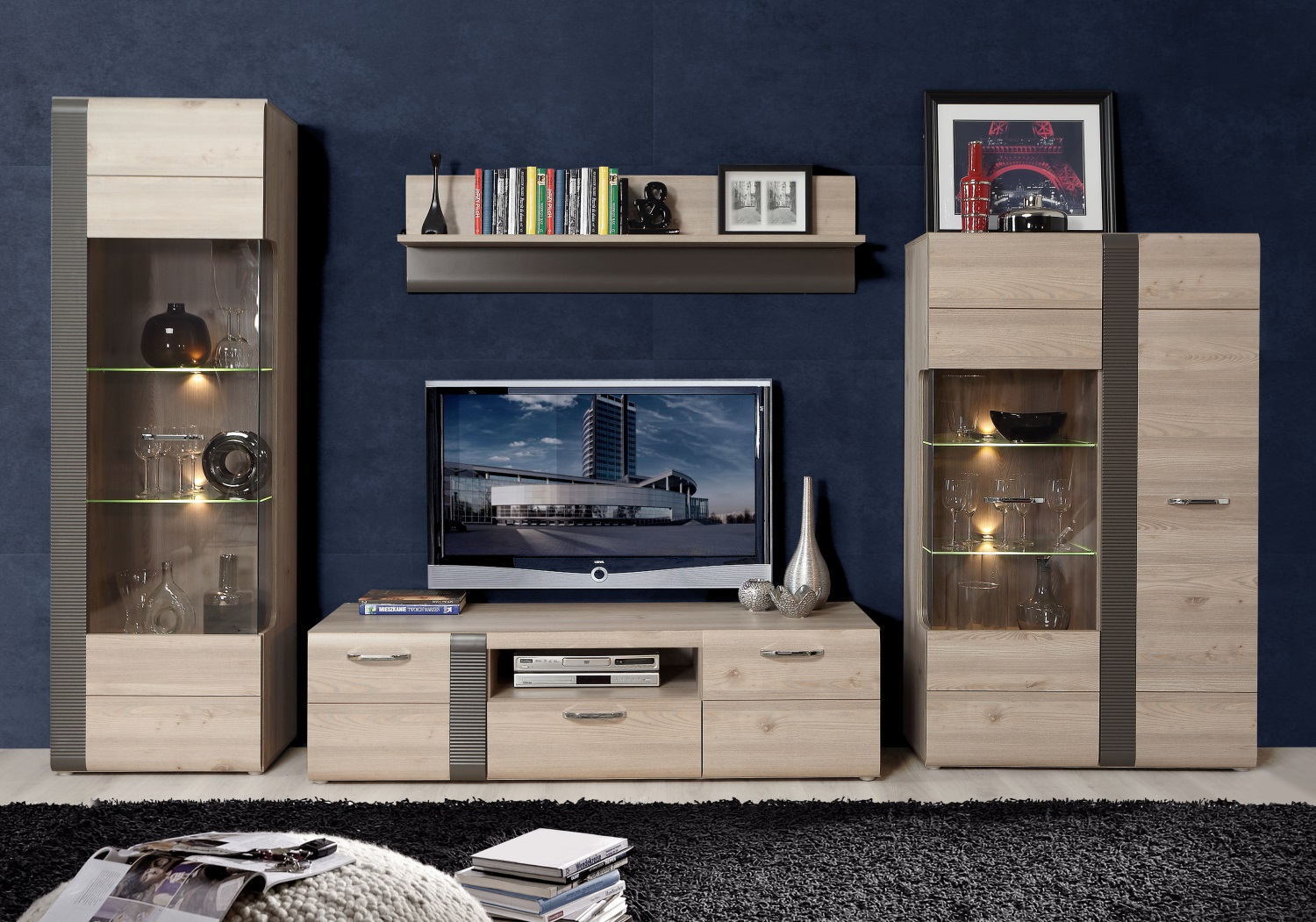 Wohnwand Locarno 4 teilig von | Bestpreis Möbel Forte zum Direkt