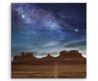 Landschaftsfotografie – Ausblick am Monument Valley, USA auf Leinwand