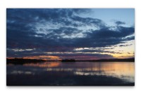 Bilder XXL Sonnenuntergang am Wasser Wandbild auf Leinwand