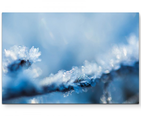Eiskristalle  Winter - Leinwandbild
