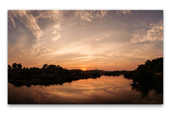 Bilder XXL Sonnenuntergang Wandbild auf Leinwand