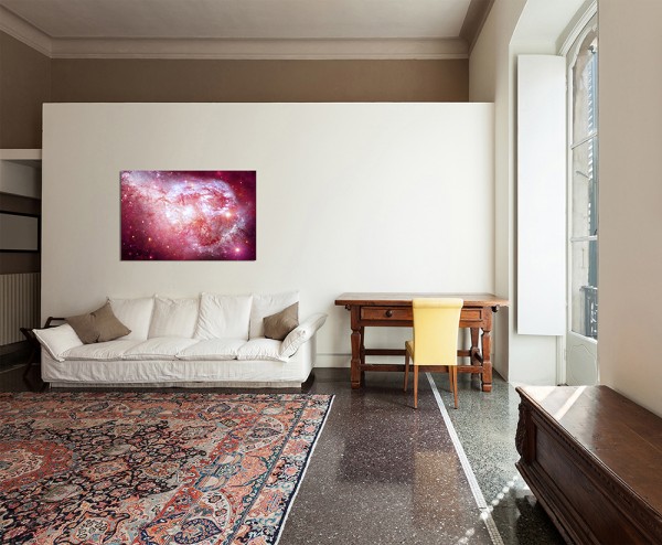 120x80cm Sterne Planet Weltall Galaxie
