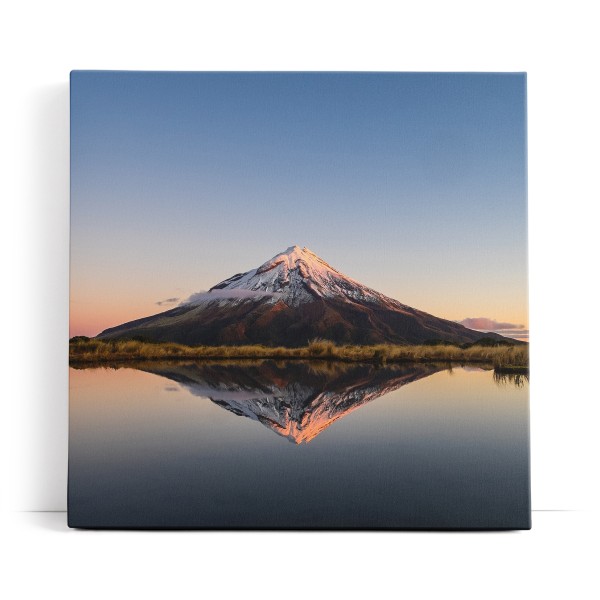 Taranaki Vulkan Neuseeland See Berg Sonnenuntergang