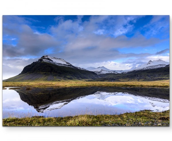 Isländische Landschaft - Leinwandbild