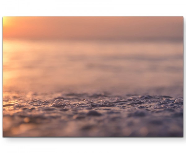 Nahaufnahme Wasser Wellen - Leinwandbild