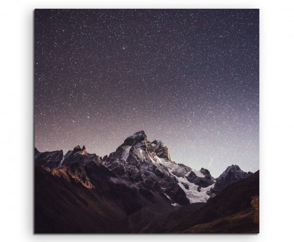Landschaftsfotografie  Fantastischer Sternenhimmel auf Leinwand exklusives Wandbild moderne Fotogra