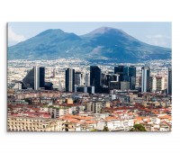 120x80cm Wandbild Italien Neapel Skyline Vulkan Vesuv
