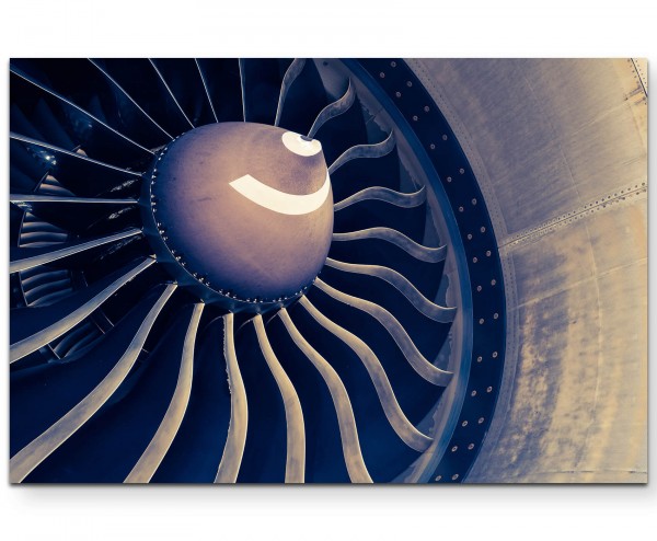 Flugzeug  Turbine - Leinwandbild