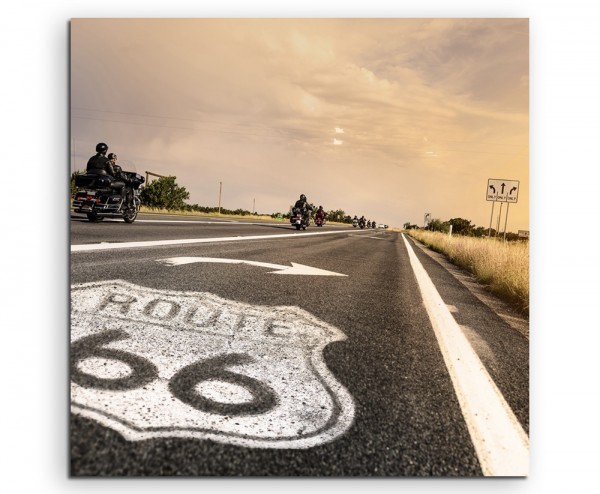 Landschaftsfotografie – Route 66, Arizona, USA auf Leinwand