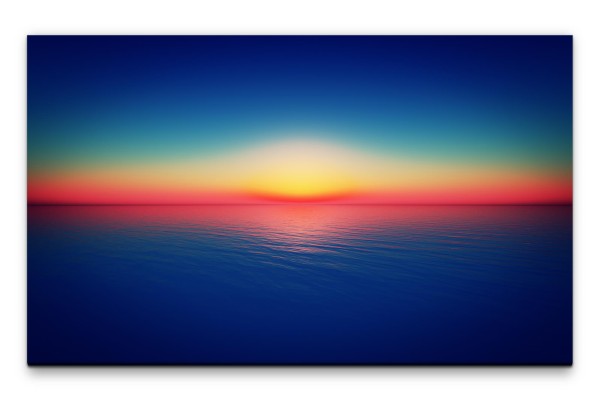 Bilder XXL Sonnenuntergang im Meer Wandbild auf Leinwand