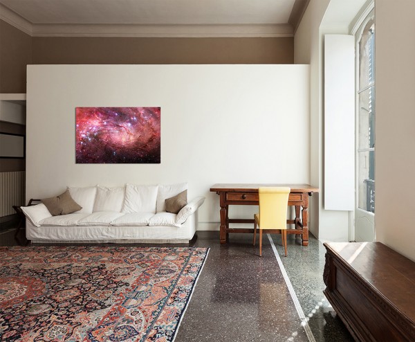 120x80cm Weltall Galaxie Sterne Planeten