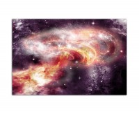 120x80cm Sterne Planeten Galaxie Weltall